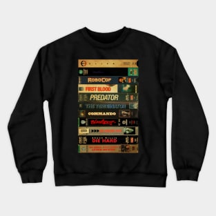 Retro Action Movie - Cassette Style Crewneck Sweatshirt